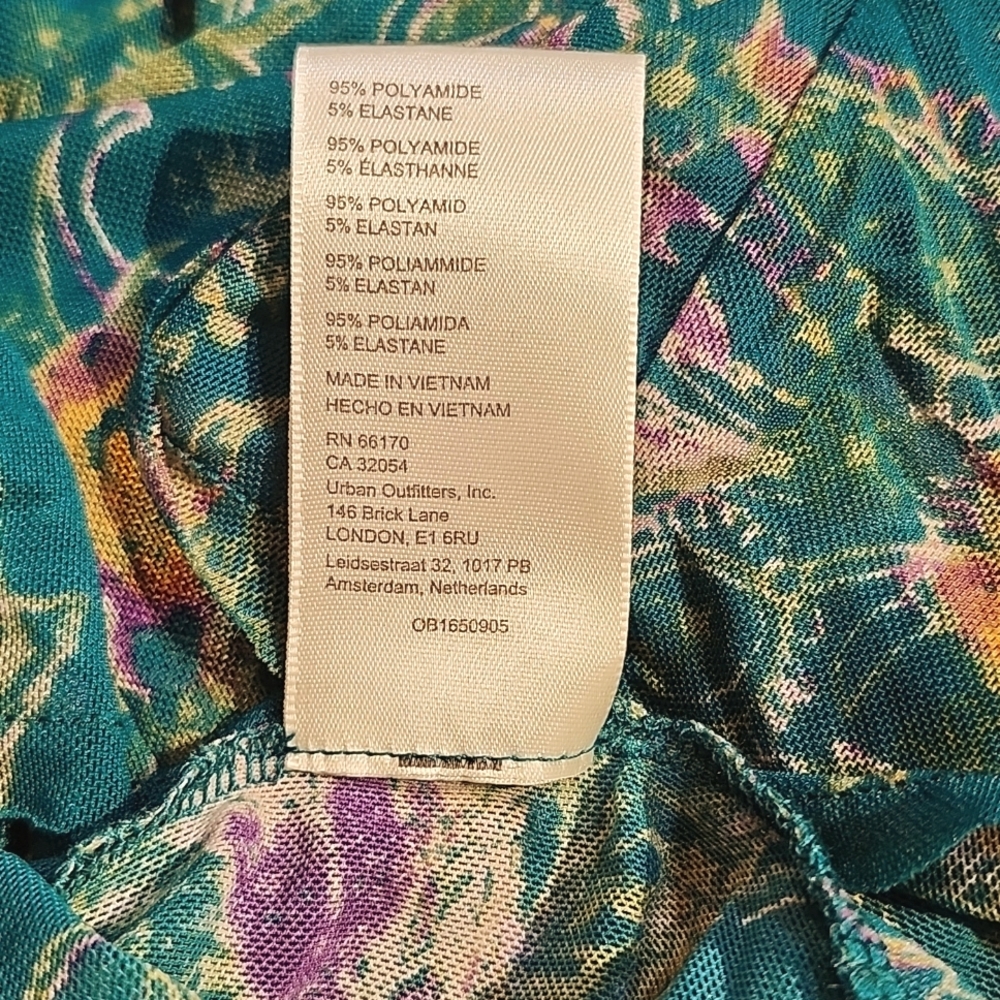 Free People Up For Anything Emerald Floral Top S - Picture 5 of 5